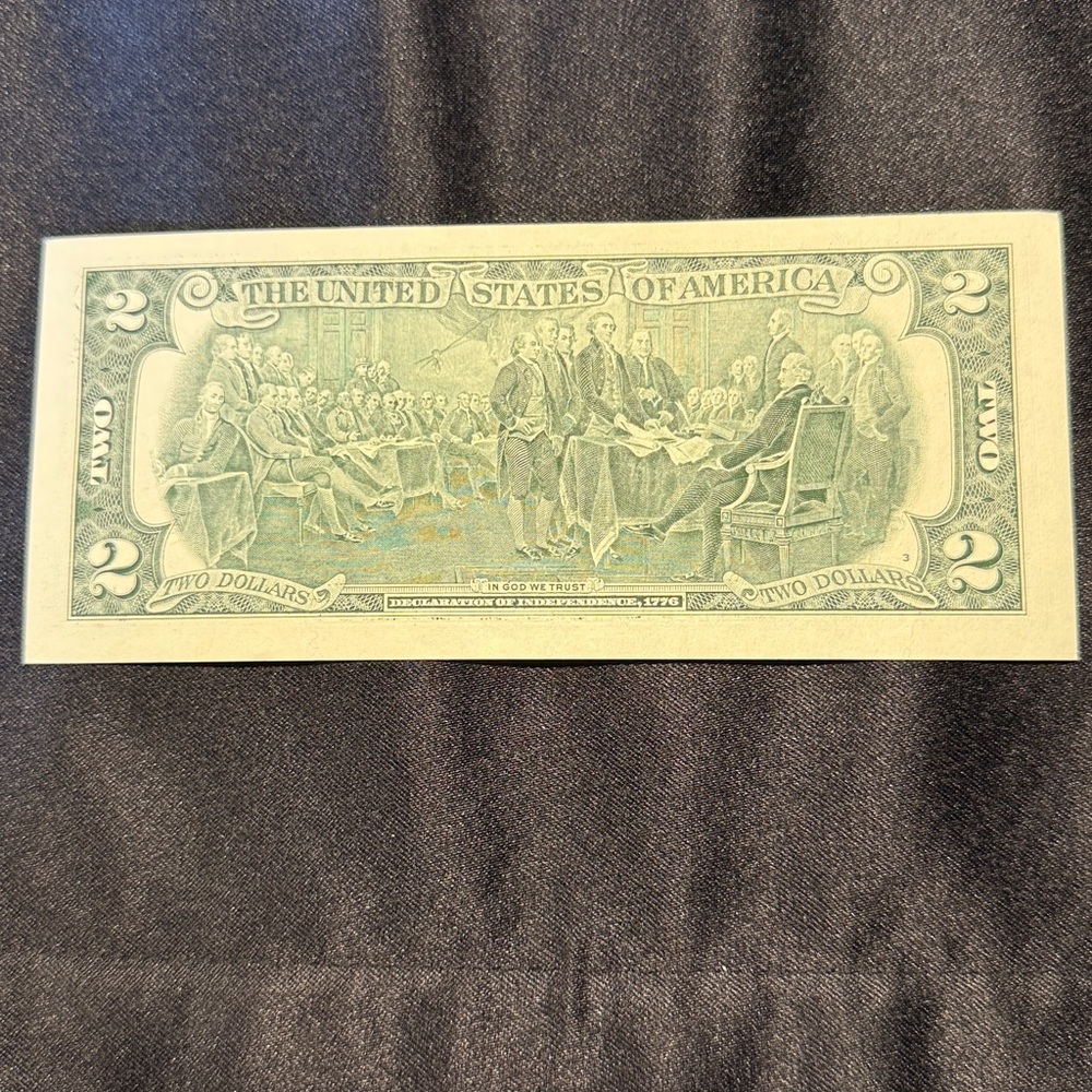 Uncirculated $2 bill with very low serial number.
(H00064253A) - 2017 - Picture 2 of 4
